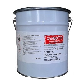5 litri vernice finitura cerata poliuretanica tixotropica trasparente satinata o lucida + catalizzatore da 2,5 Litri
